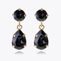 Caroline Svedbom Mini Drop Earrings Graphite Store