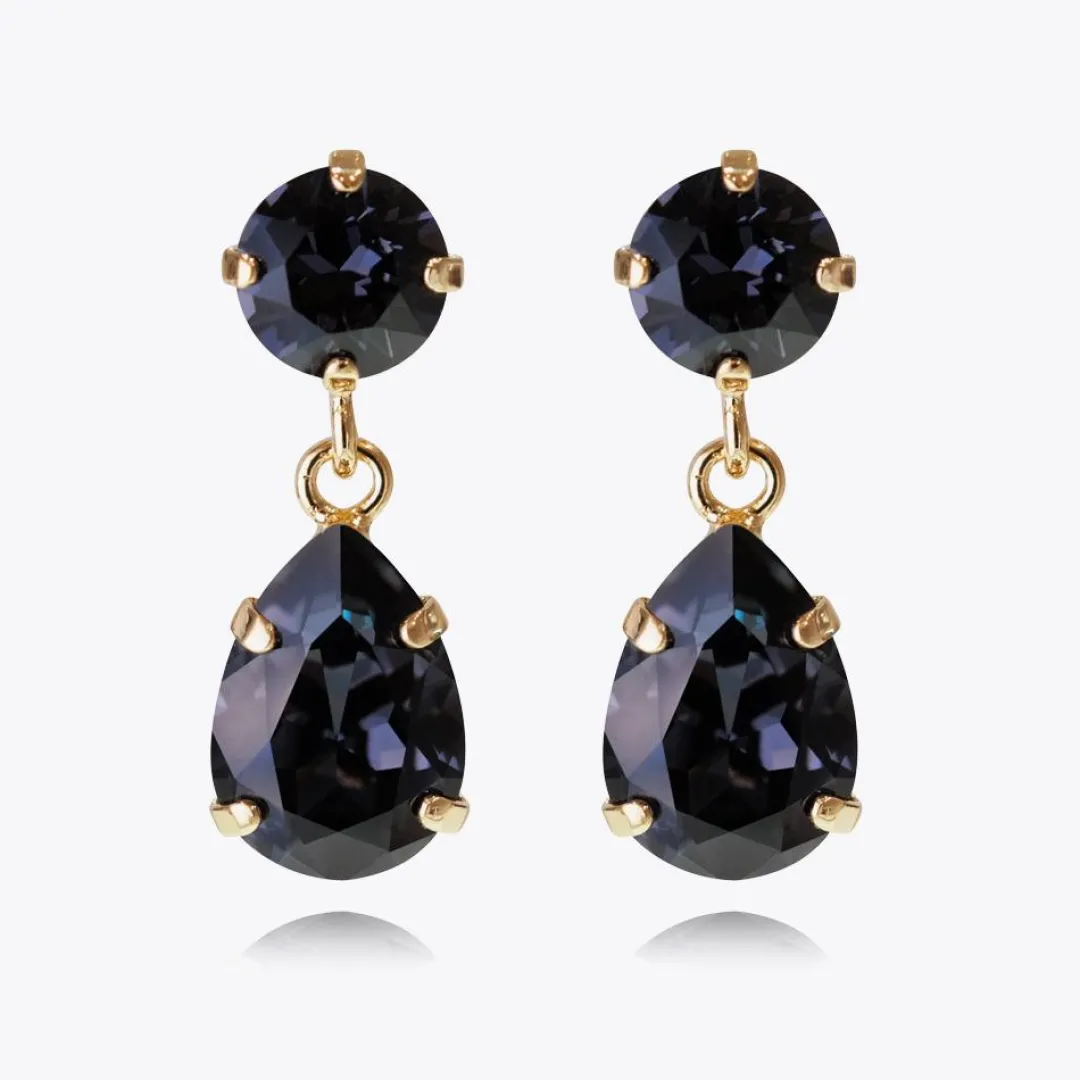 Caroline Svedbom Mini Drop Earrings Graphite Store