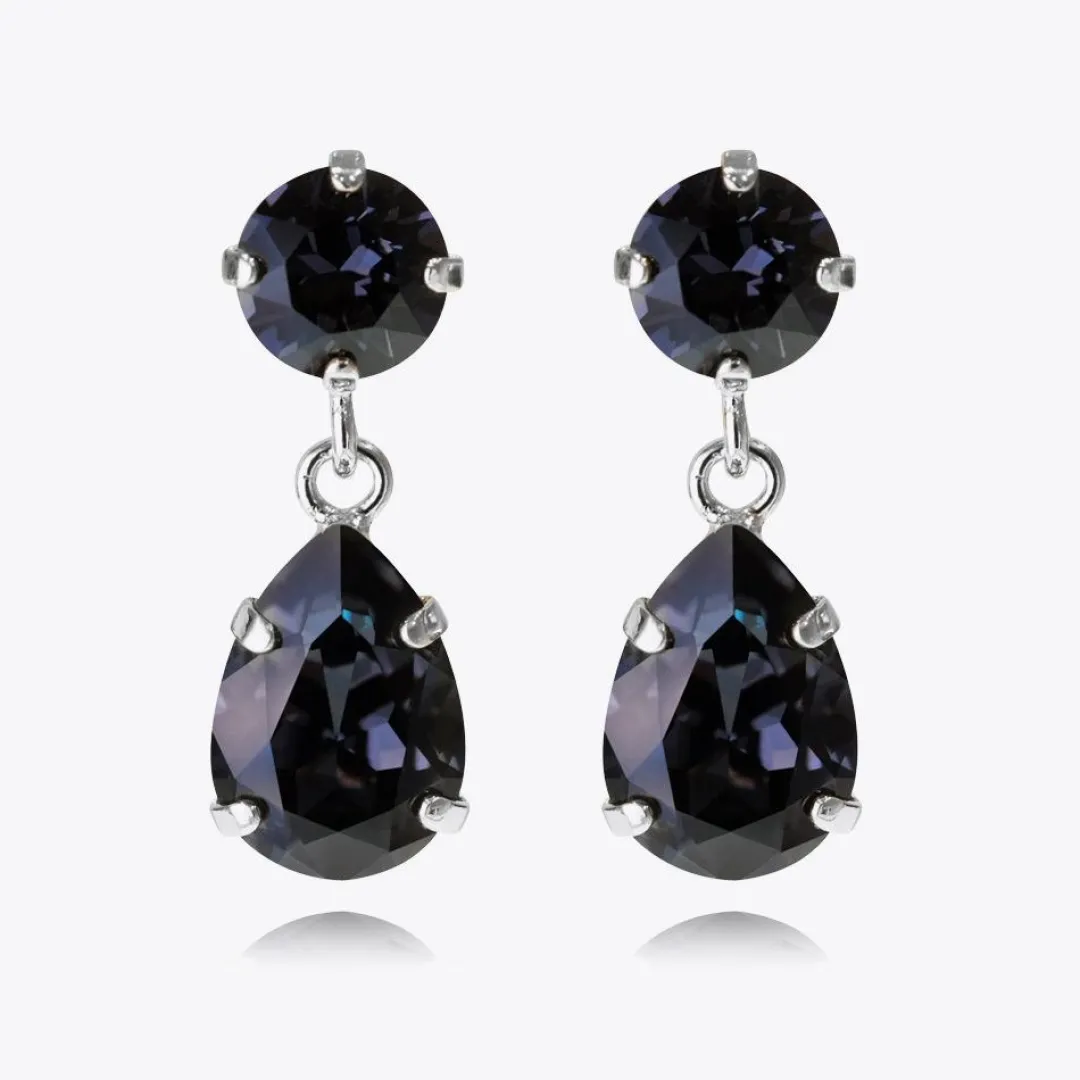 Caroline Svedbom Mini Drop Earrings Graphite Store