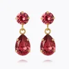 Caroline Svedbom Mini Drop Earrings Mulberry Red Best