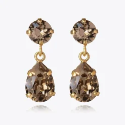 Caroline Svedbom Mini Drop Earrings Greige Store