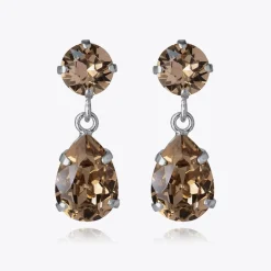 Caroline Svedbom Mini Drop Earrings Greige Store