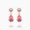 Caroline Svedbom Mini Drop Earrings Light Rose Outlet