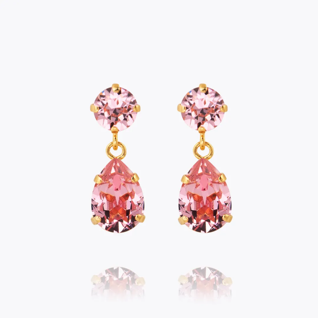 Caroline Svedbom Mini Drop Earrings Light Rose Outlet