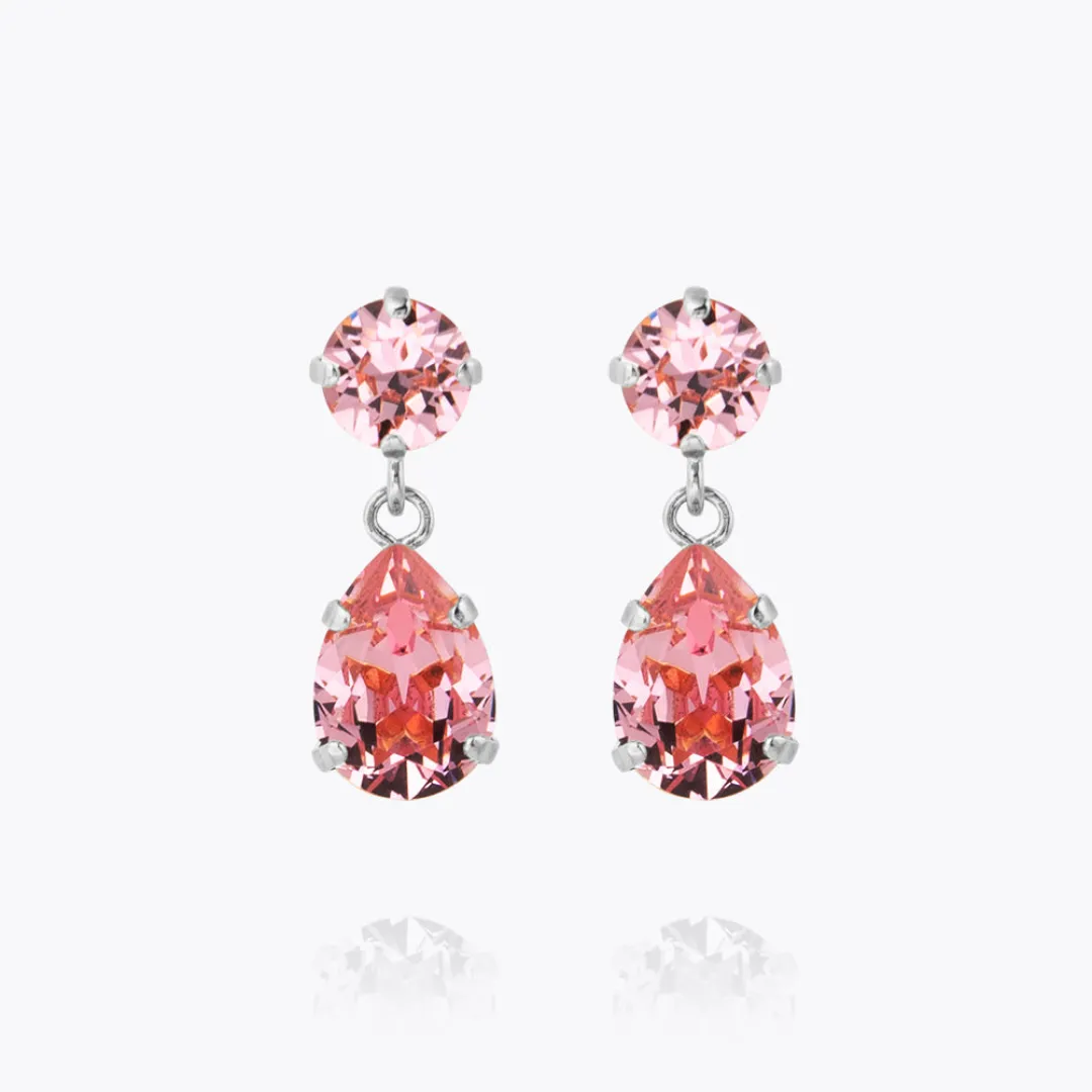Caroline Svedbom Mini Drop Earrings Light Rose Outlet