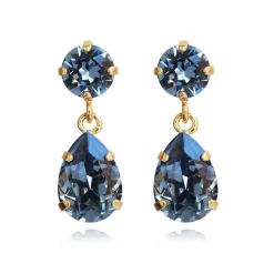 Caroline Svedbom Mini Drop Earrings/Denim Blue Store
