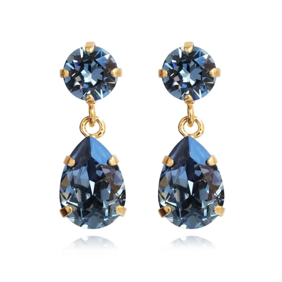 Caroline Svedbom Mini Drop Earrings/Denim Blue Store