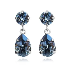 Caroline Svedbom Mini Drop Earrings/Denim Blue Store