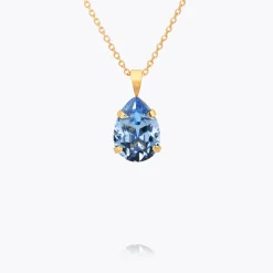 Caroline Svedbom Mini Drop Necklace Light Sapphire Best