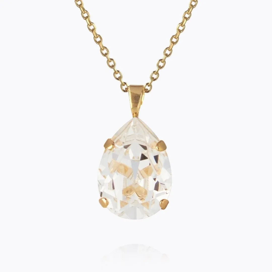 Caroline Svedbom Mini Drop Necklace Crystal Best