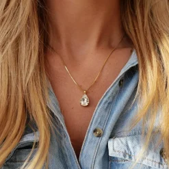 Caroline Svedbom Mini Drop Necklace Crystal Best