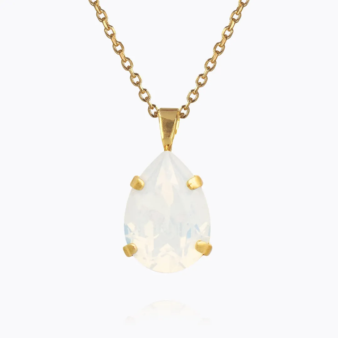 Caroline Svedbom Mini Drop Necklace White Opal New