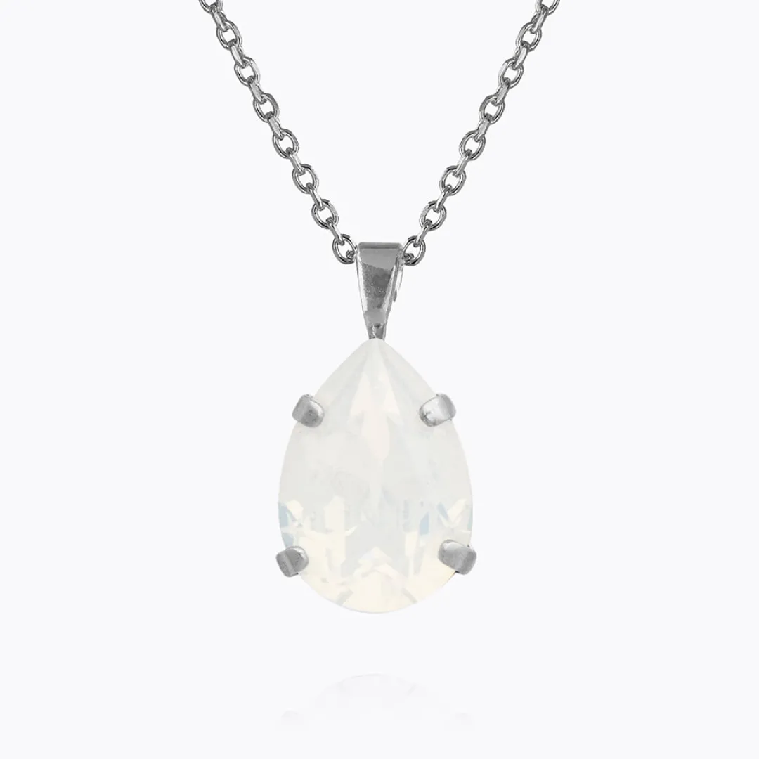Caroline Svedbom Mini Drop Necklace White Opal New