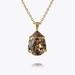 Caroline Svedbom Mini Drop Necklace Greige Store