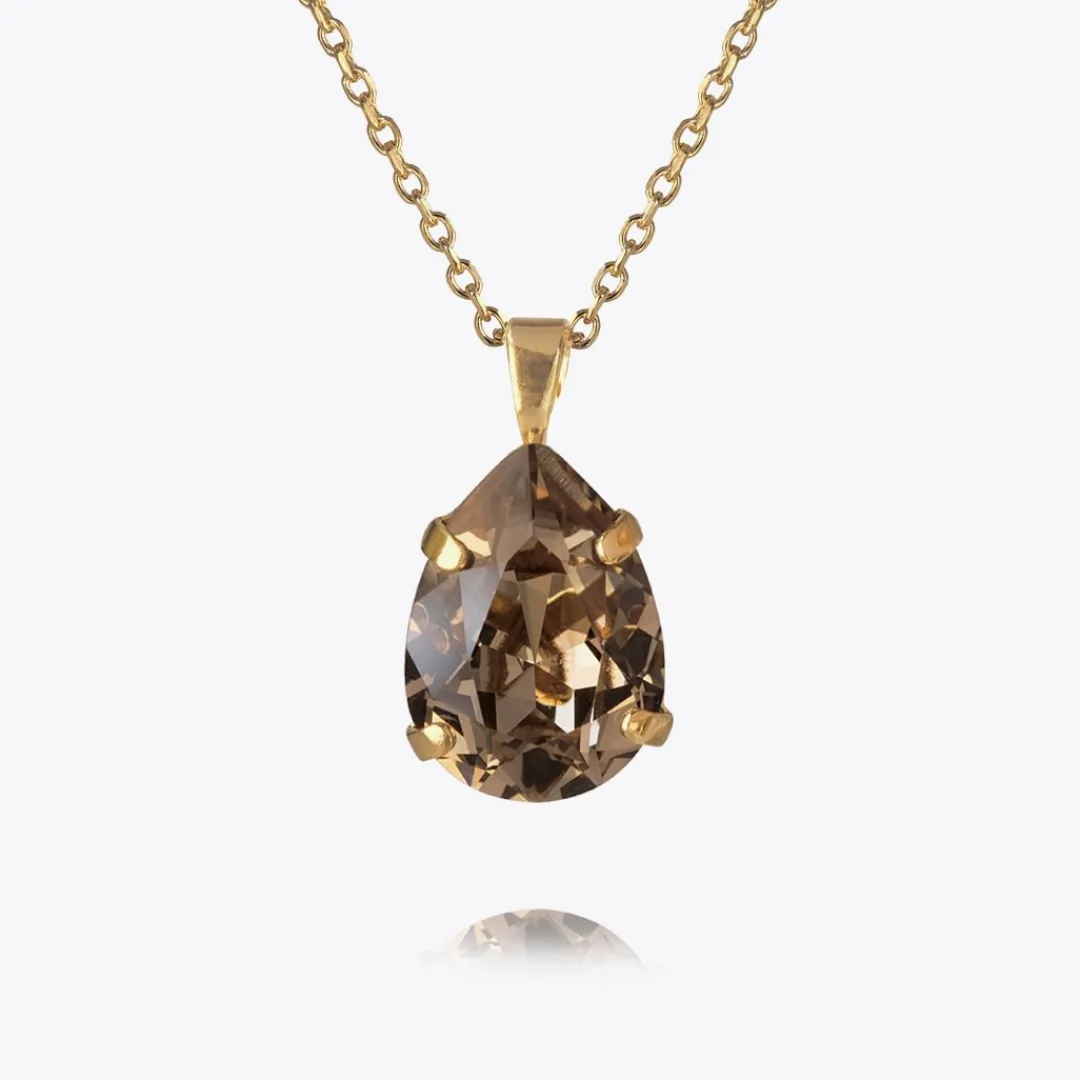 Caroline Svedbom Mini Drop Necklace Greige Store