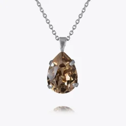 Caroline Svedbom Mini Drop Necklace Greige Store