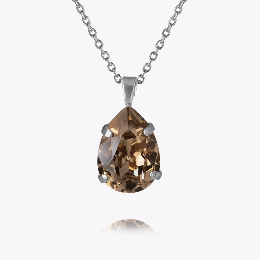 Caroline Svedbom Mini Drop Necklace Greige Store