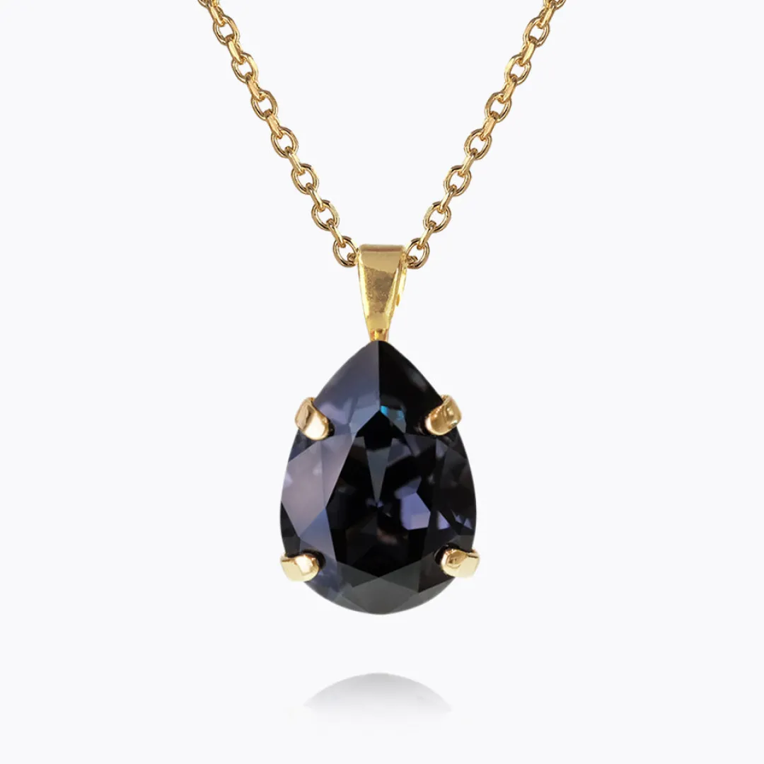 Caroline Svedbom Mini Drop Necklace Graphite Discount