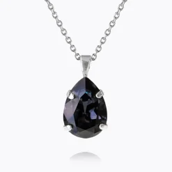 Caroline Svedbom Mini Drop Necklace Graphite Discount