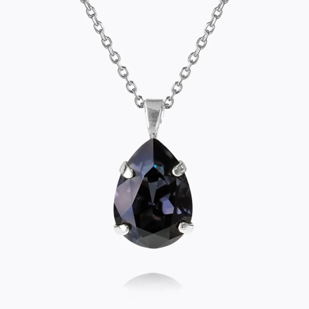 Caroline Svedbom Mini Drop Necklace Graphite Discount