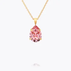 Caroline Svedbom Mini Drop Necklace Light Rose Fashion