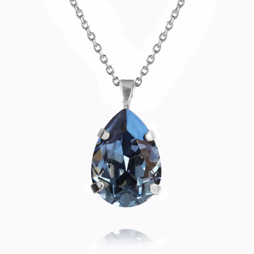 Caroline Svedbom Mini Drop Necklace/Denim Blue Store