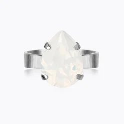Caroline Svedbom Mini Drop Ring White Opal Best