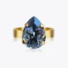 Caroline Svedbom Mini Drop Ring/Denim Blue Cheap