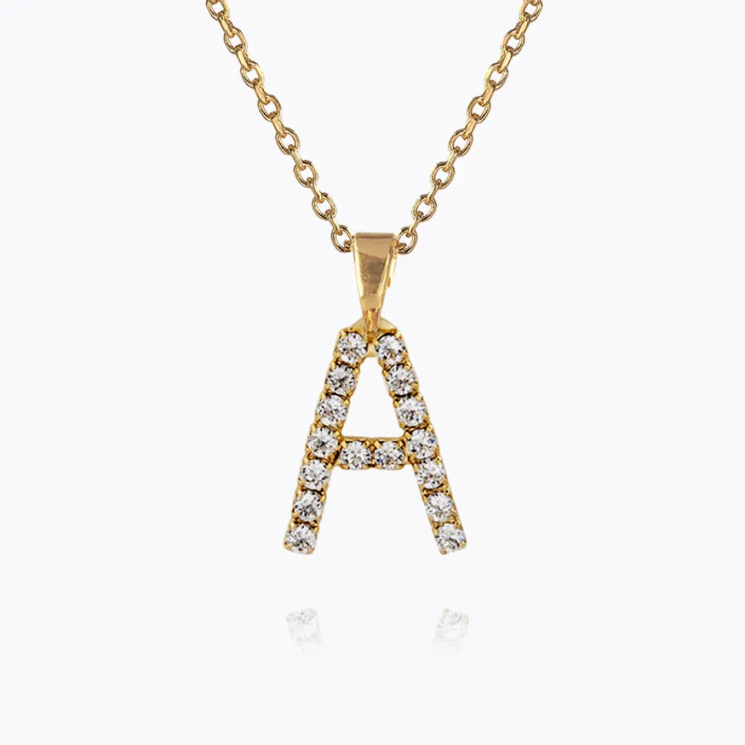 Caroline Svedbom Mini Letter Necklace A/Crystal Flash Sale