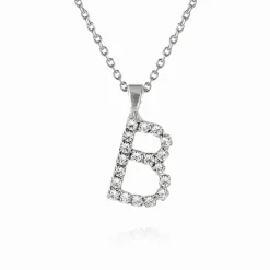 Caroline Svedbom Mini Letter Necklace B/Crystal Shop