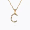 Caroline Svedbom Mini Letter Necklace C/Crystal Sale