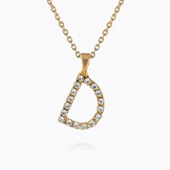 Caroline Svedbom Mini Letter Necklace D/Crystal Store