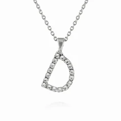 Caroline Svedbom Mini Letter Necklace D/Crystal Store