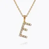 Caroline Svedbom Mini Letter Necklace E/Crystal Cheap