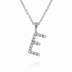 Caroline Svedbom Mini Letter Necklace E/Crystal Cheap