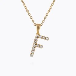 Caroline Svedbom Mini Letter Necklace F/Crystal Online