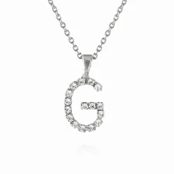 Caroline Svedbom Mini Letter Necklace G/Crystal Shop