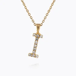Caroline Svedbom Mini Letter Necklace I/Crystal Fashion
