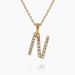 Caroline Svedbom Mini Letter Necklace N/Crystal Sale