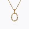 Caroline Svedbom Mini Letter Necklace O/Crystal New