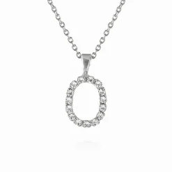 Caroline Svedbom Mini Letter Necklace O/Crystal New