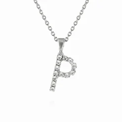 Caroline Svedbom Mini Letter Necklace P/Crystal Best