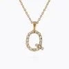 Caroline Svedbom Mini Letter Necklace Q/Crystal Fashion