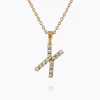 Caroline Svedbom Mini Letter Necklace X/Crystal Online