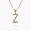 Caroline Svedbom Mini Letter Necklace Z/Crystal Outlet