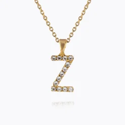 Caroline Svedbom Mini Letter Necklace Z/Crystal Outlet