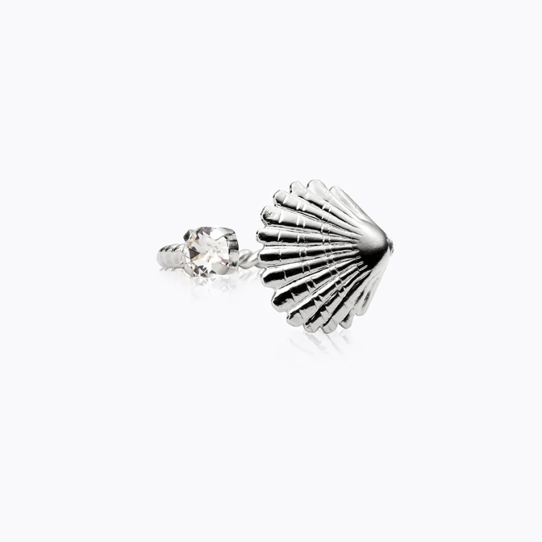 Caroline Svedbom Mini Shell Ring/Crystal Discount