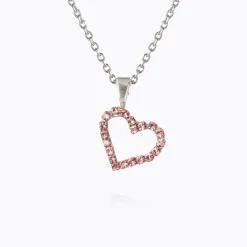 Caroline Svedbom Mini Sweetheart Necklace/Light Rose Clearance