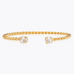 Caroline Svedbom Mini Twisted Bracelet Crystal Hot