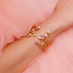 Caroline Svedbom Mini Twisted Bracelet Chrysolite Sale